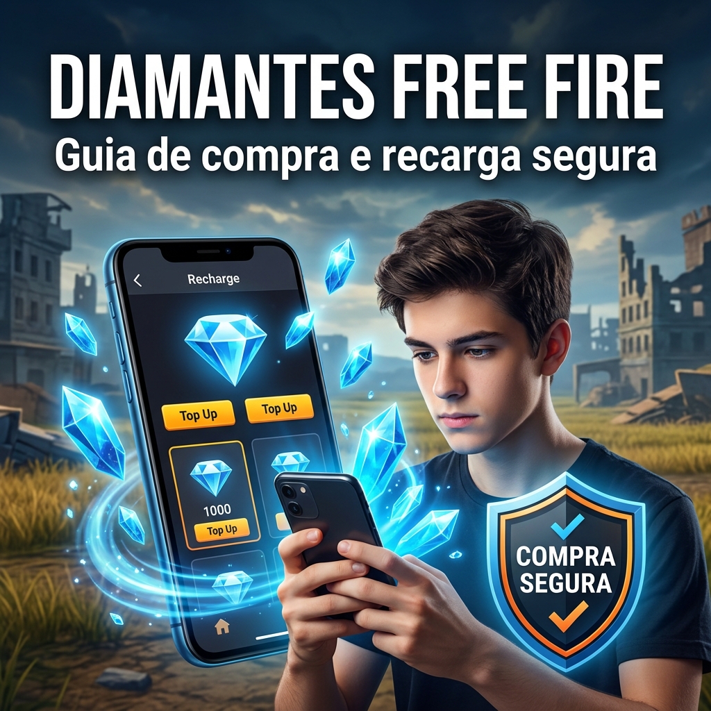 Compra e recarga de diamantes Free Fire
